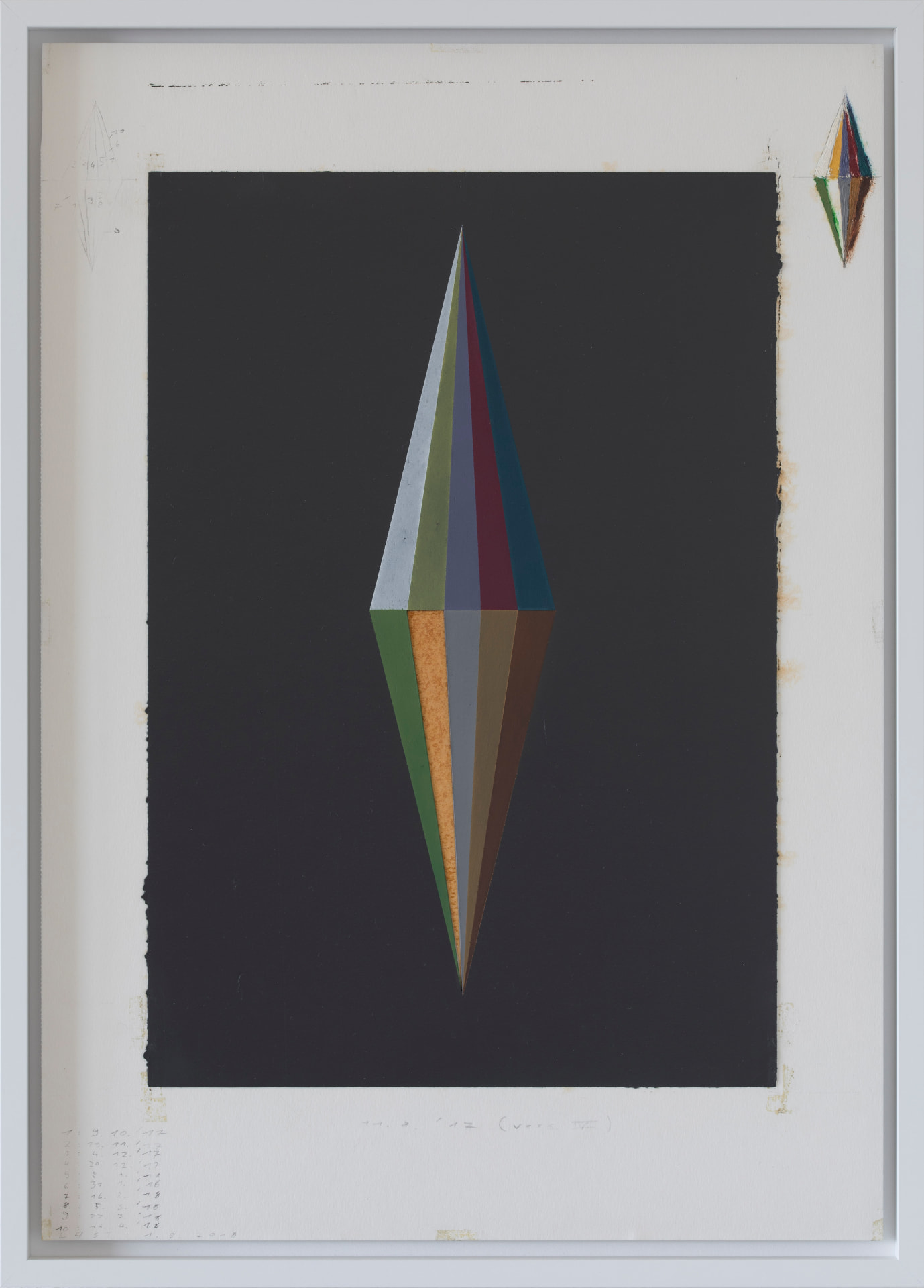 Daniel Behrendt – Play/Layers A3 - 2018 / Öl auf Papier / 42 x 29,7 cm